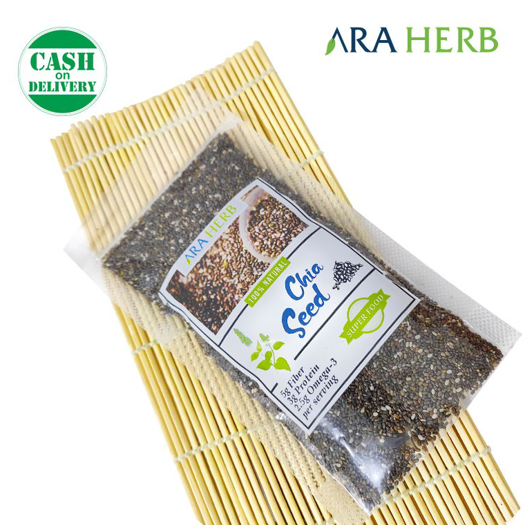 

TERBARU Organic Black Chia Seed Mexico 100gr Original Product ARA HERB