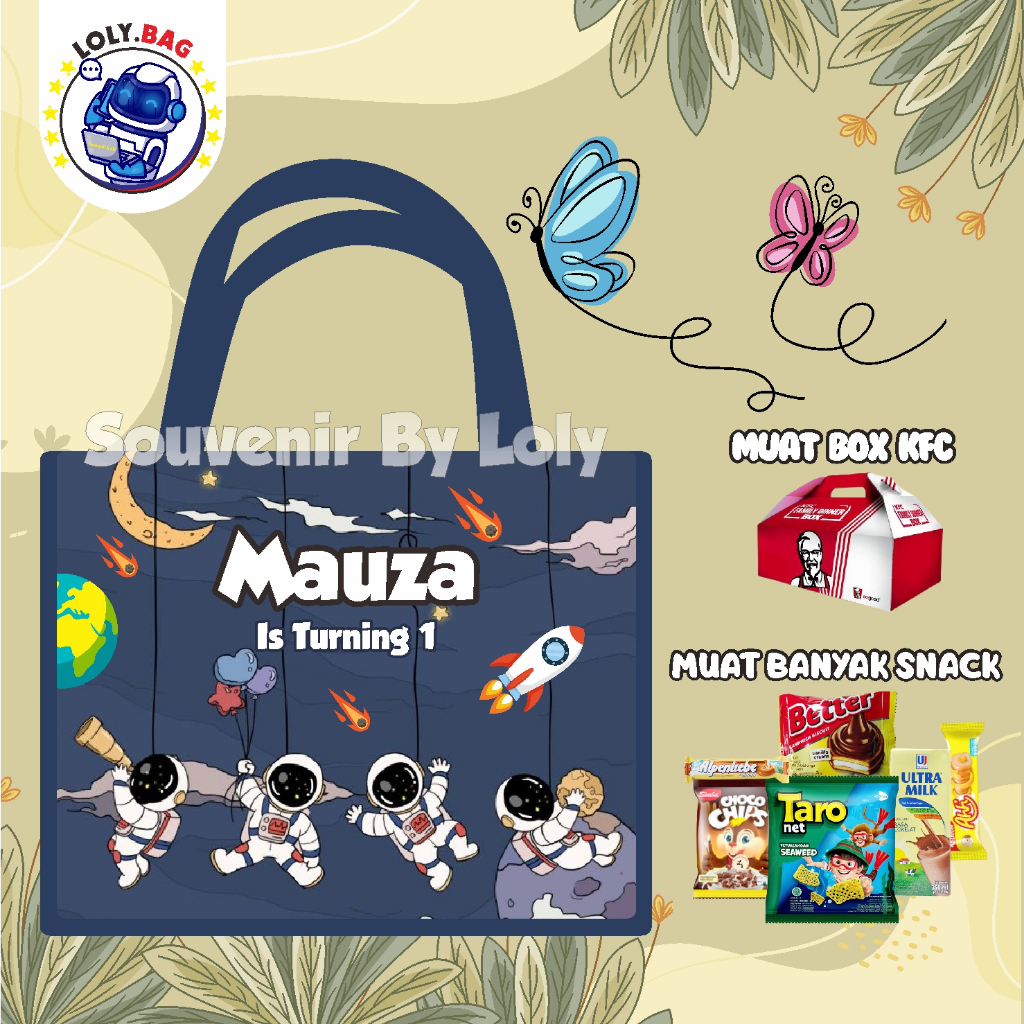 

GOODIE BAG ULANG TAHUN TERLARIS / TAS SPUNBOND / TEMA ASTRONOT