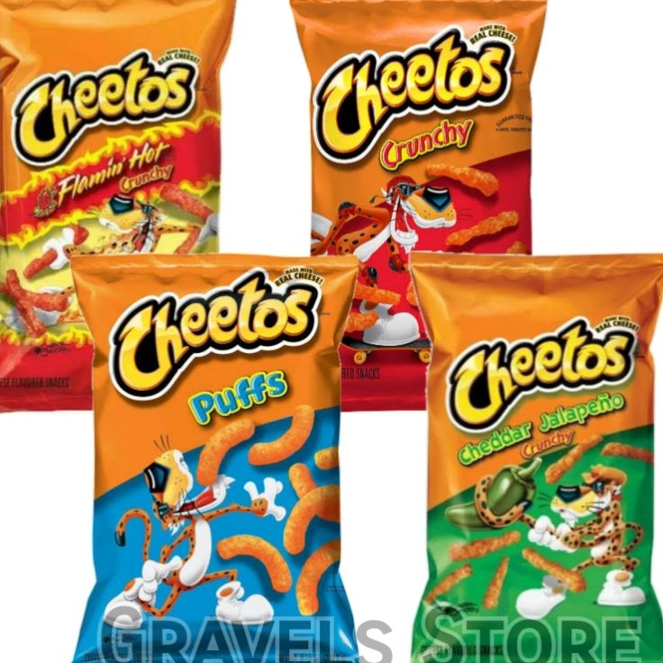 

【murah】 [BIG SIZE] Cheetos Crunchy Cheese Snack ALL VARIAN - Puffs / Flamin Hot / Jalapeno Crunchy Cheese Snacks