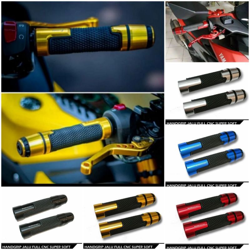 Handgrip Motor Variasi Barracuda Original Model Rizoma 619 Universal Semua Motor Nmax,Aerox,Pcx,Adv,