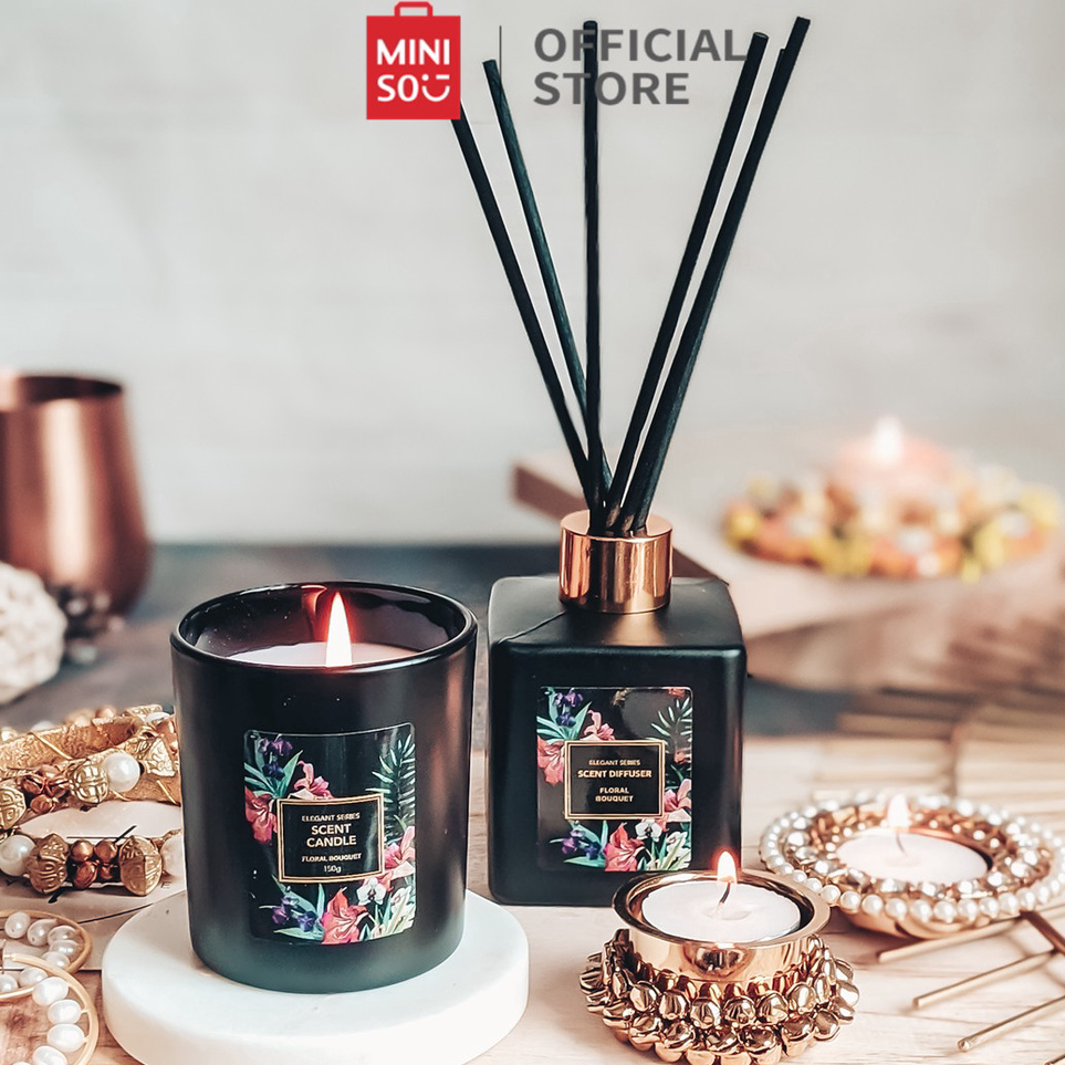 ⚡TOK SIAP 【COD Miniso Scent Diffuser / Reed Diffuser Parfum Ruangan Aroma Pengharum Ruangan Aromater
