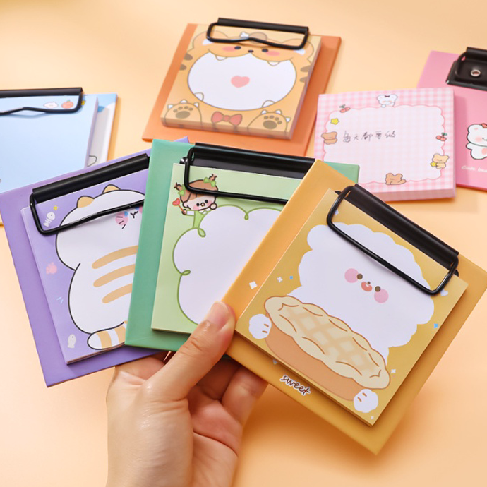 

Grosir Papan sticky notes lucu memo Board clip animal