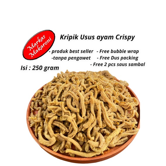 

Realpct Kripik usus crispy original 250gr