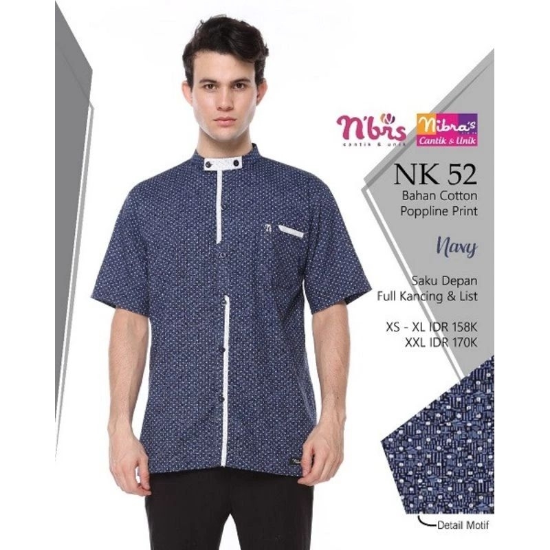 REKOMENDASI KOKO TAQWA DEWASA NIBRAS PROMO MURAH BUSANA MUSLIM CUCI GUDANG Nsk 062 Biru size S, Nk 0