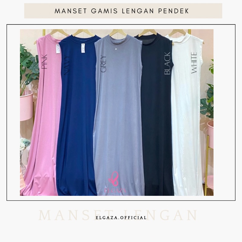 Manset Gamis Lengan Pendek