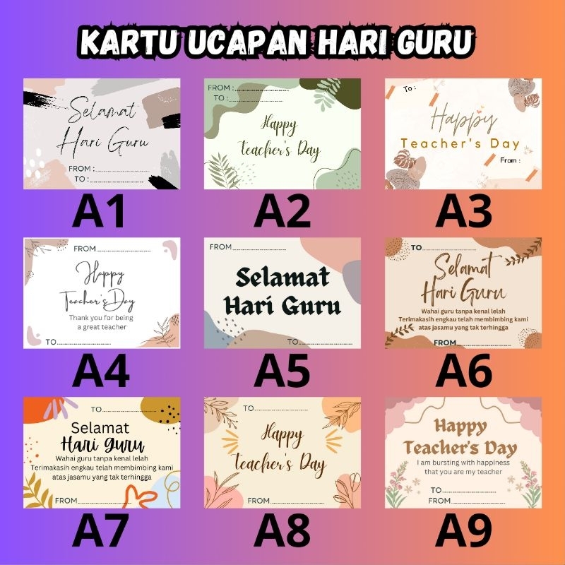 KARTU UCAPAN HARI GURU