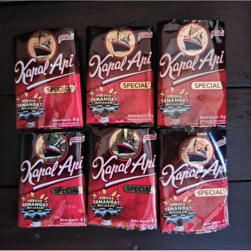 

Bungkus Kopi Kapal Api Kemasan 6gr Bekas