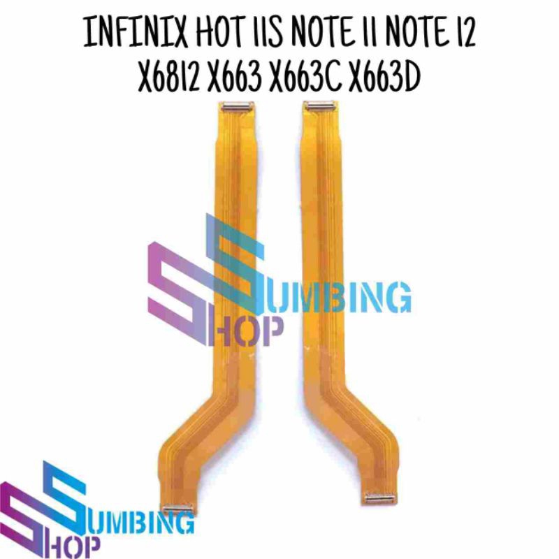 Flexible Ui Board Infinix Hot 11s Note 11 12 X6812 X663 X663C X663D Fleksibel Penghubung Mesin Konek