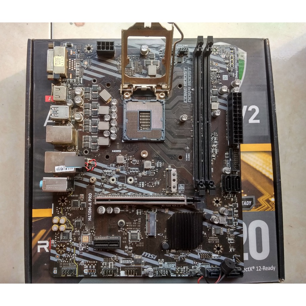 Motherboard MSI H410M-A PRO LGA 1200 Intel Gen 10 DDR4