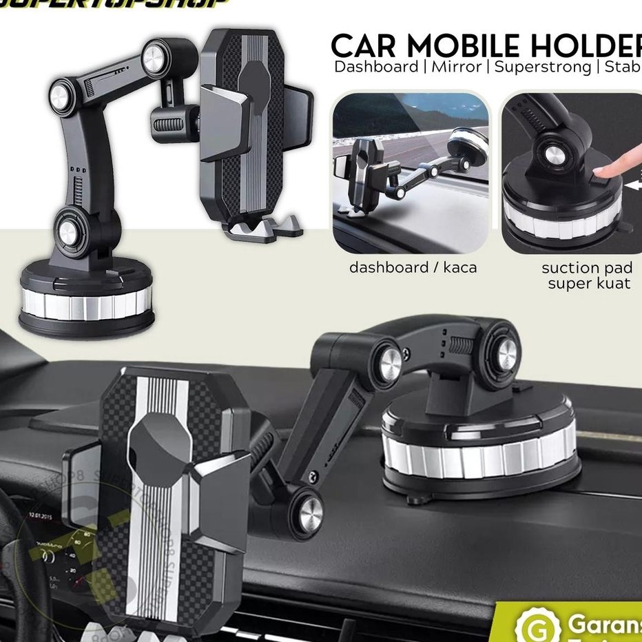 Terbaik.. Holder Hp Mobil 4 in 1 NC61 Dudukan handphone universal original untuk pemasangan di dashb