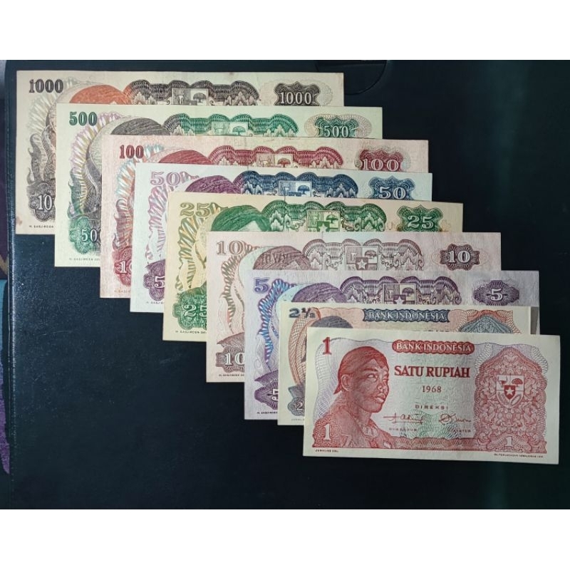 Uang Kuno Mini Set Seri Sudirman AU-aUNC/UNC