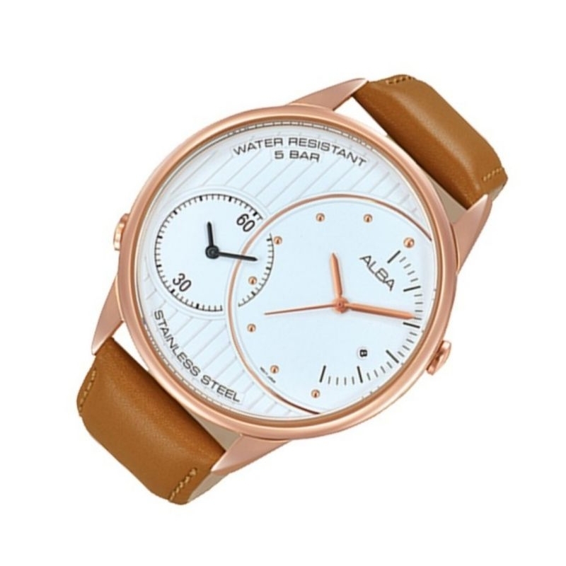 Alba AZ9008 Jam Tangan Pria Analog Quartz Tali Kulit AZ9008X1