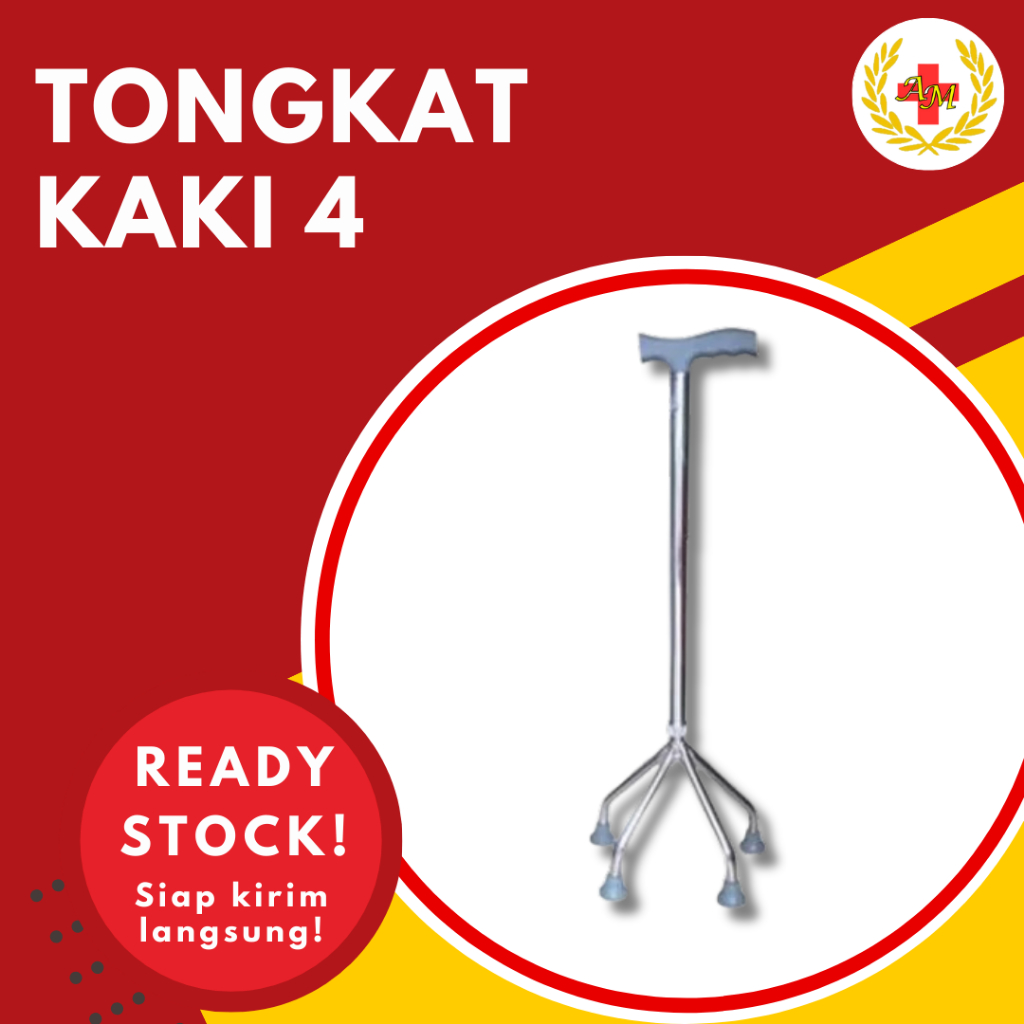 Alat Bantu Jalan Tongkat Kaki 4 Teken
