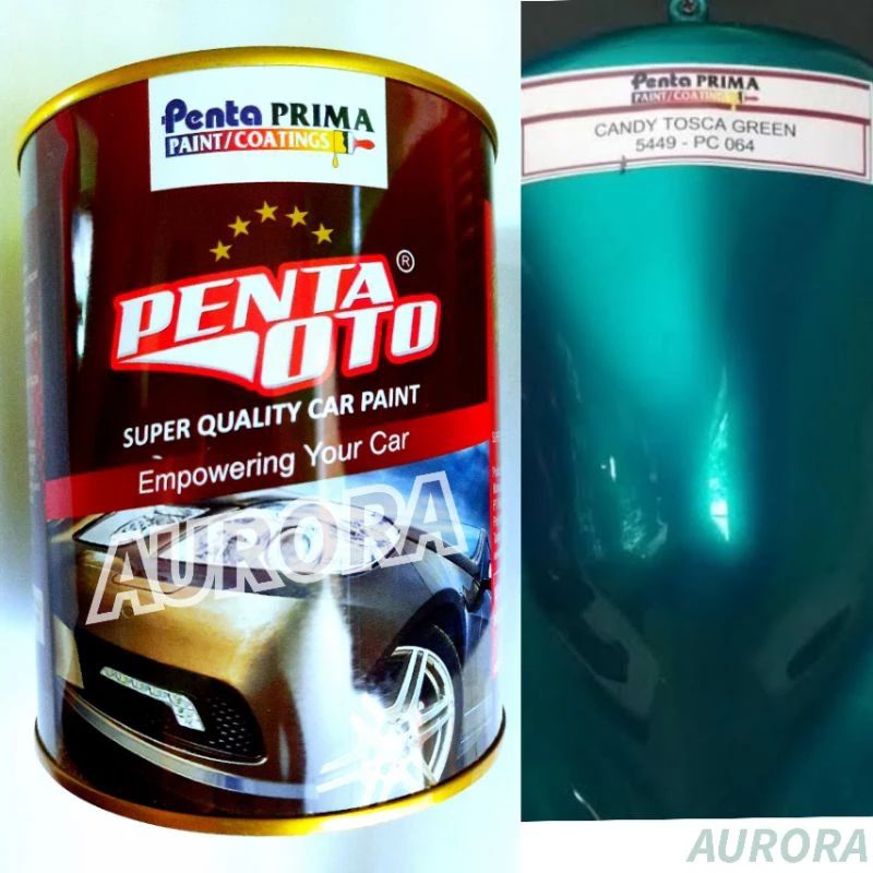 Cat PU Penta Oto Candy Tone Tosca Green 1kg Hijau Toska Candytone