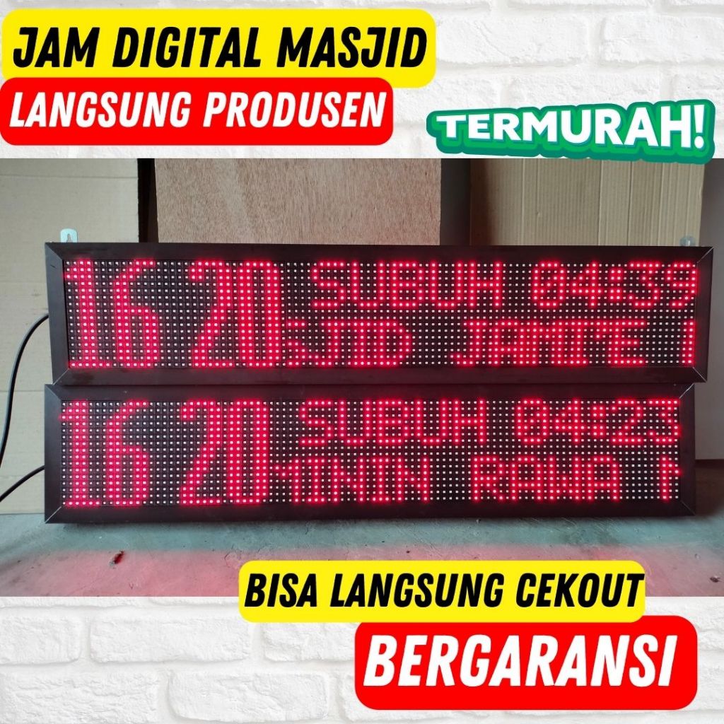 Running Text Tulisan Berjalan toko, kantor, sekolah atau masjid