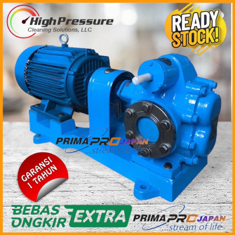 Pompa Oli Cairan Kental Gear Pump yuema KCB 135 2.2kw 3hp 380V
