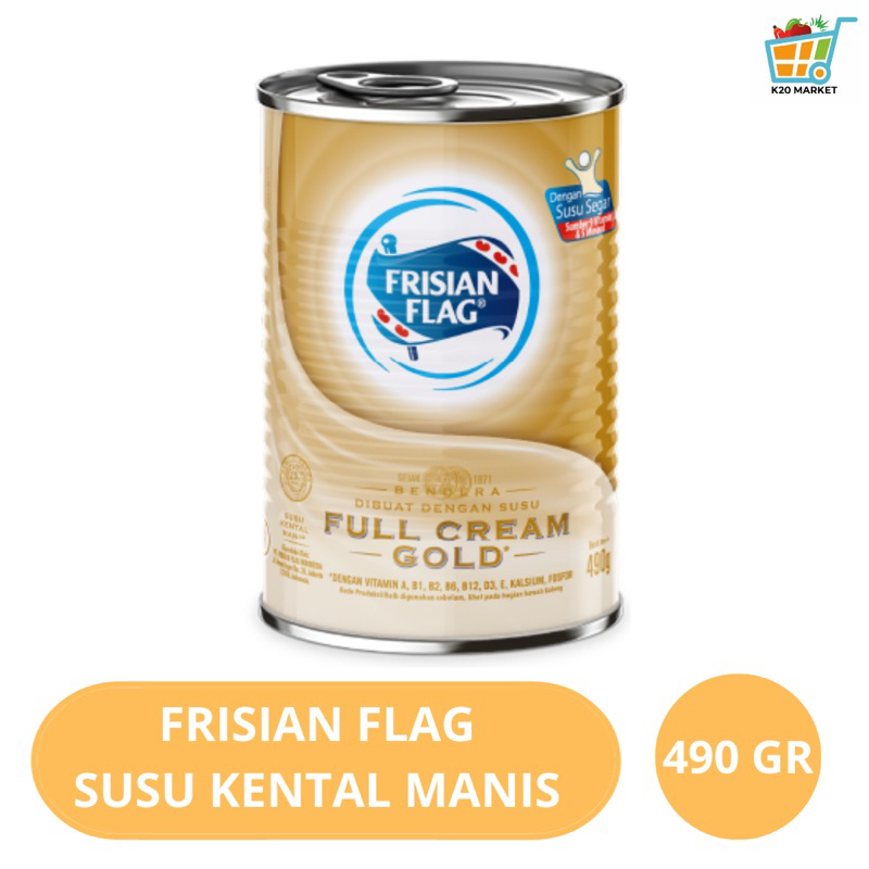 

Frisian Flag Susu Kental Manis Full Cream GOLD 490 Gram