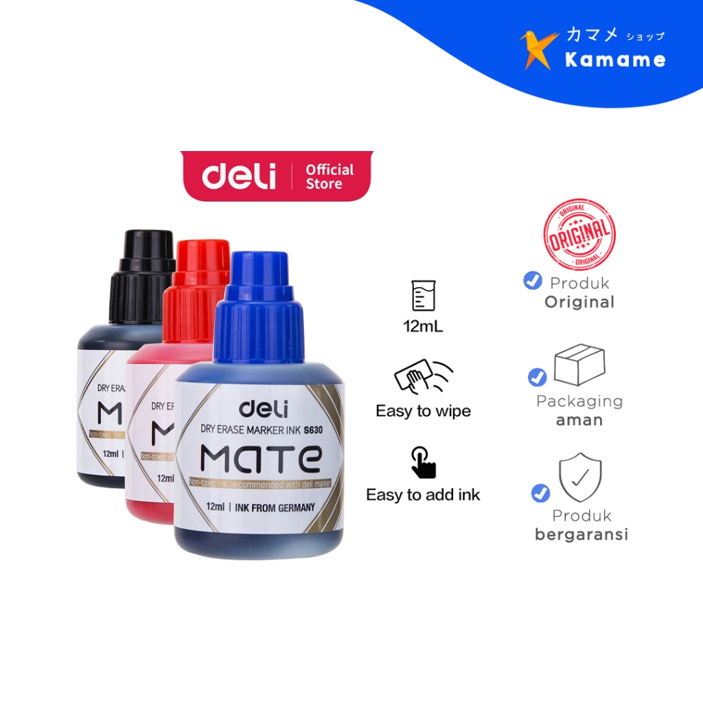 

Deli Whiteboard Marker Ink - 12 ml S630/S632 - Kamame