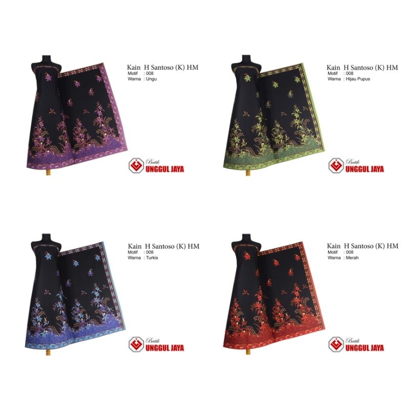 KAIN BATIK UNGGUL JAYA HITAM MANIS 008// UNGGUL JAYA PRIMISIMA