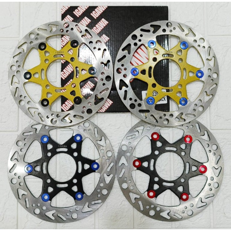 PIRINGAN DISC CAKRAM DEPAN VARIASI IGAWA NON FLOATING UK 220MM MIO BEAT VARIO SCOOPY JUPITER MX NOUV