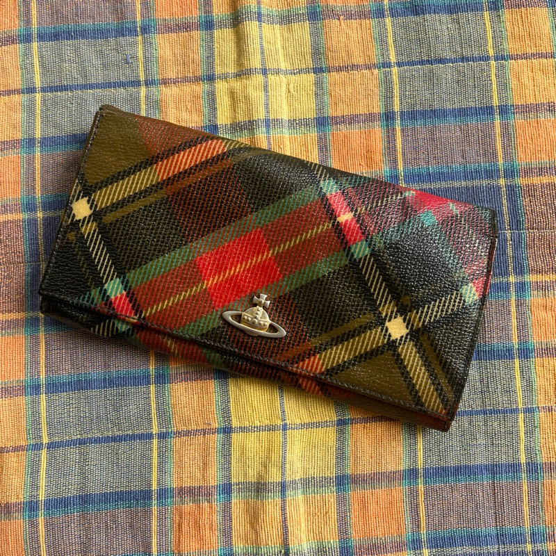 Dompet Long Wallet Tartan Vivienne Westwood Authentic
