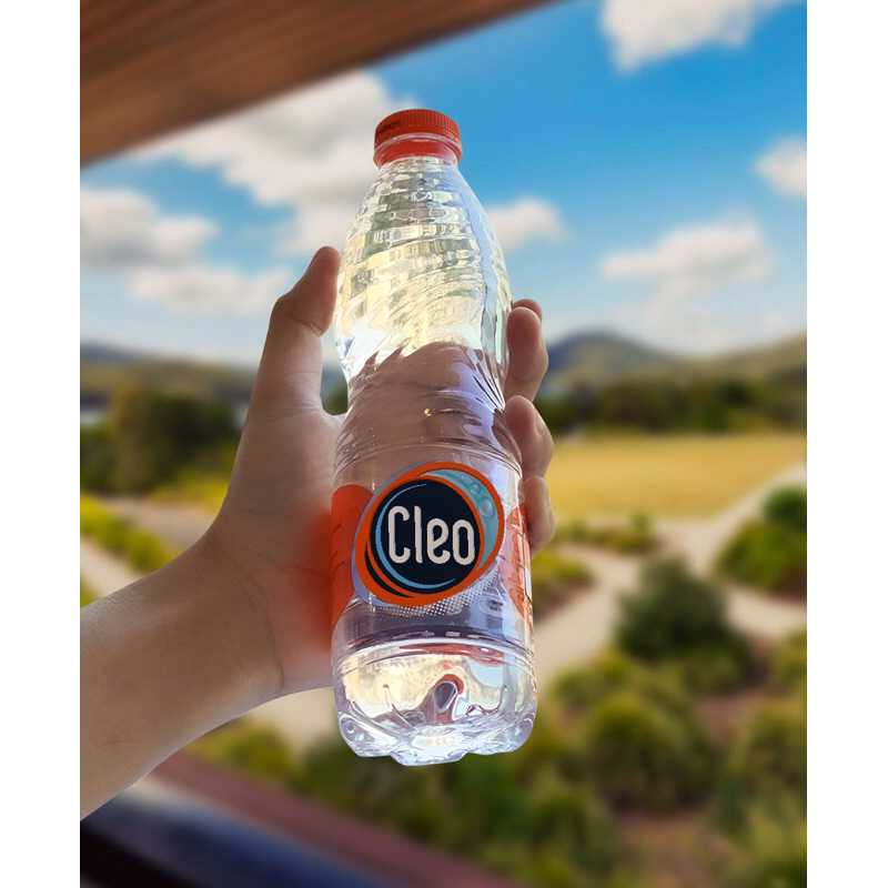 Cleo botol 550ml 1pack isi 24 (new design)