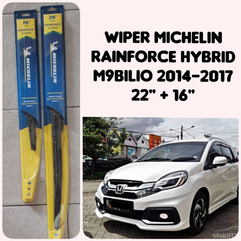 WIPER MICHELIN RAINFORCE HYBRID MOBILIO 2014-2017 ( SEPASANG)