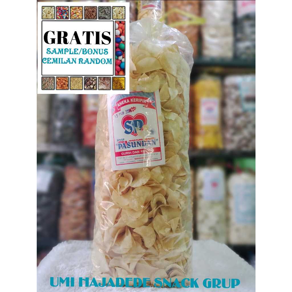 

(GRATIS BONUS) CEMILAN 1KG KERIPIK SINGKONG ASIN