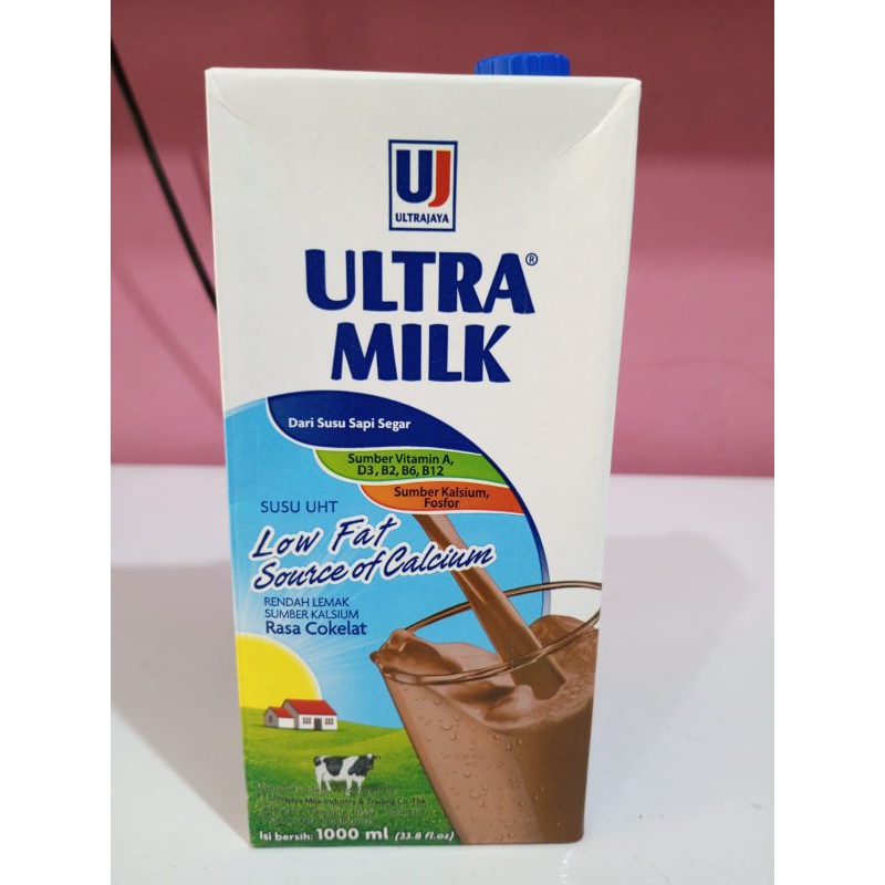 

Susu Ultra Milk Low Fat Cokelat 1000 ML