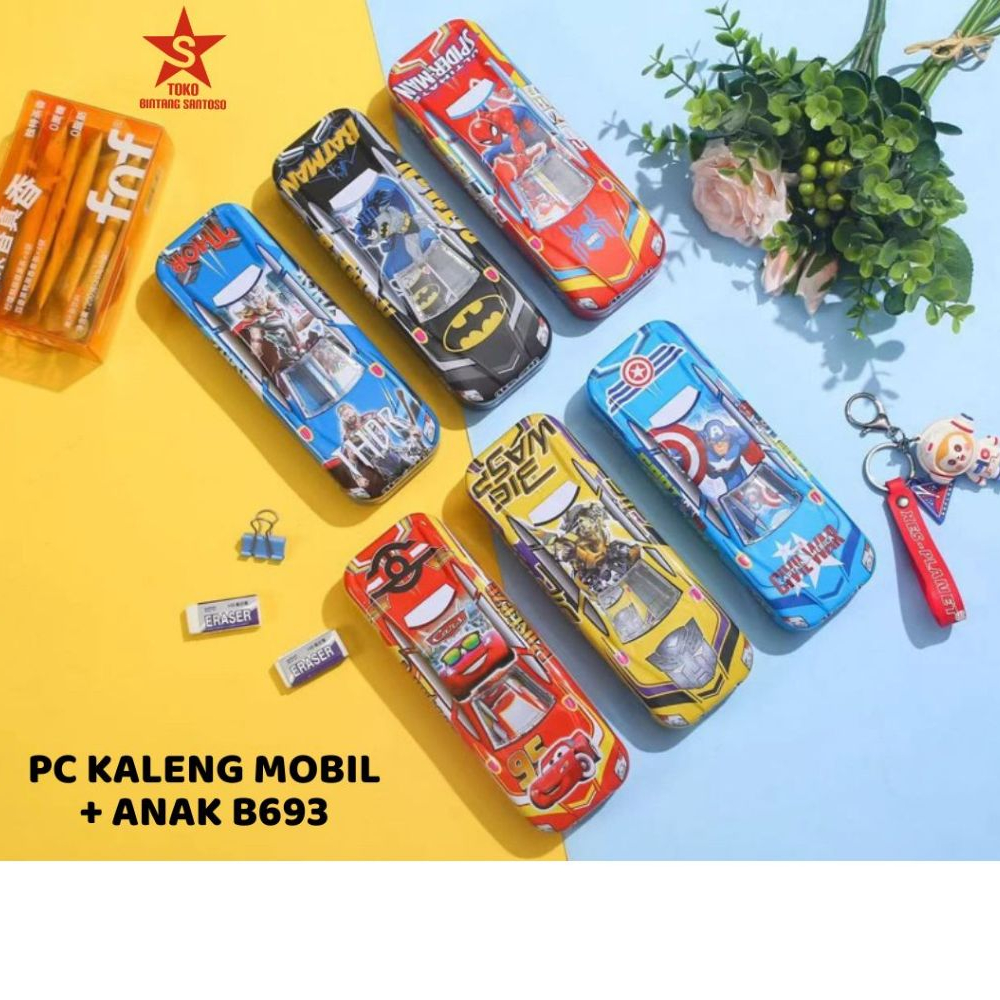 

PC KALENG MOBIL + ANAK B693 / Pencil Case Kaleng Mobil / Tempat Pensil