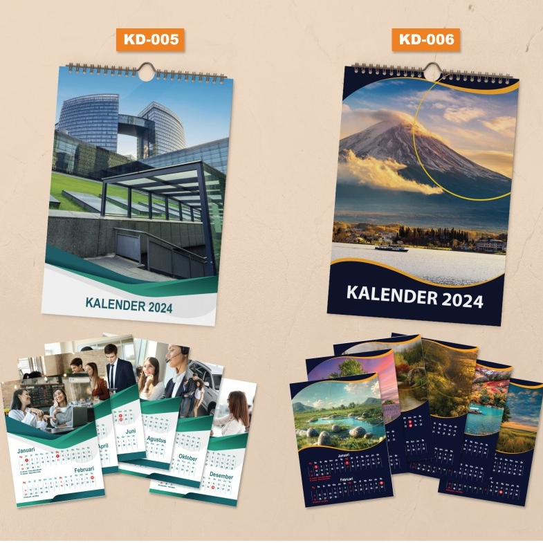 

Kalender Dinding Custom 2024 Poster Kalendar A3 Wall Calender Costum Foto