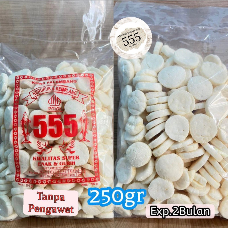 

KEMPLANG MINI 250gr KEMPLANG KERUPUK KOIN NO.1 ASLI PALEMBANG