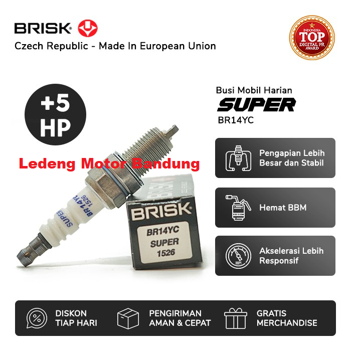 BRISK BR14YC Super Busi Mobil Daihatsu Xenia Grand Max Luxio Terios