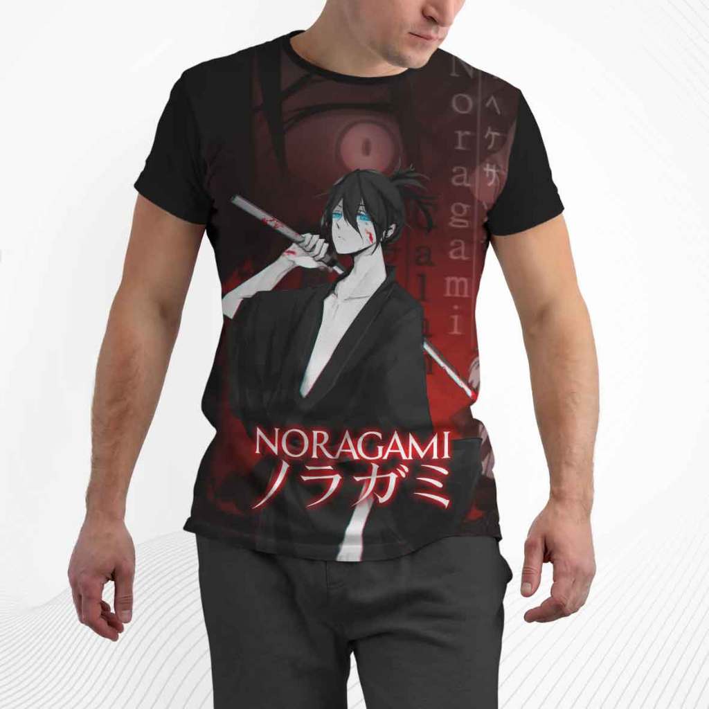 KAOS FULL PRINT YATO NORAGAM DISTRO MOTIF YATO NORAGAM FULLPRINTING PRIA WANITA ANAK BISA CUSTOM
