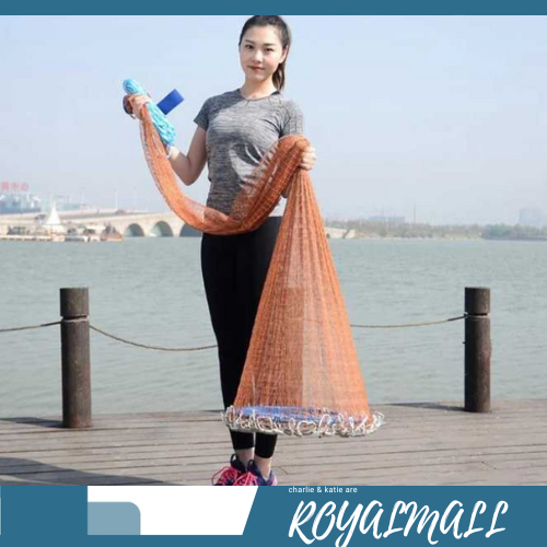 Jaring Pancing Ikan Lempar Fishing Throw Net Cage / Alat Jaring Jala Net Perangkap Pancing Pancingan