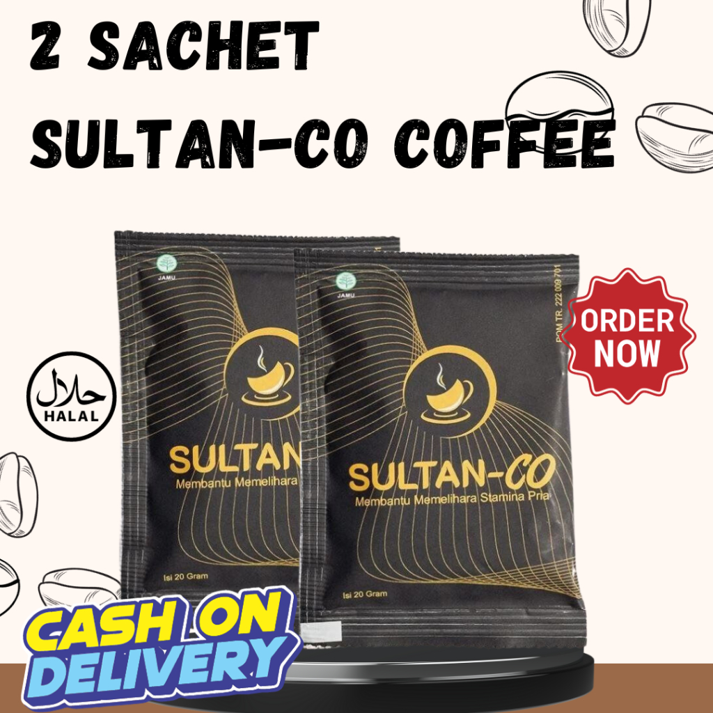 SULTAN CO 2 SAACHET | KOPI STAMINA PRIA DEWASA HALAL BPOM | BISA COD