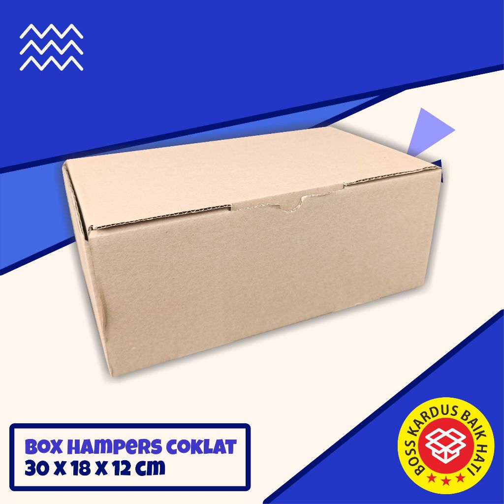 

Kardus Box Hampers Die Cut ukuran 30x18x12