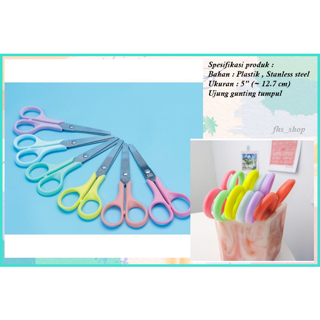 

Gunting Pastel Ujung Tumpul Gunting Kertas Aman Gunting Aesthetic Pastel Scissors For Safety 5