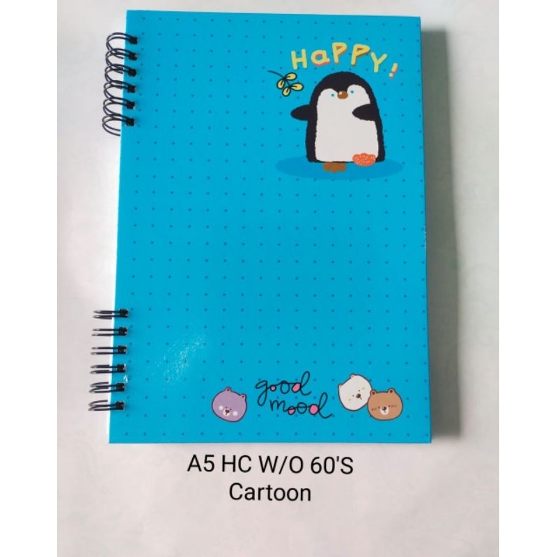 

Notes/Diary Book Hard Cover Wire-O KIKY A5 Isi 60 Lembar