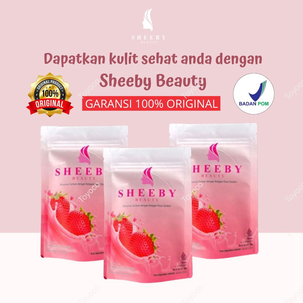 Sheeby Suplemen Kolagen Pemutih Badan Permanen Beauty Pemutih Badan Minuman Collagen Drink Ori Sheeb