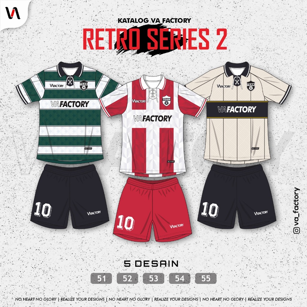 RETRO SERIES 2 JERSEY KERAH TALI JERSEY VINTAGE JERSEY RETRO SATUAN JERSEY FUTSAL & JERSEY SEPAK BOL