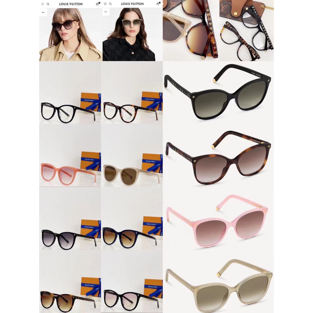 Original 2023 New LOUIS VUITTON Monogram Floral and LV Circle Eyeglass Frame Eye Frame Men's and Wom