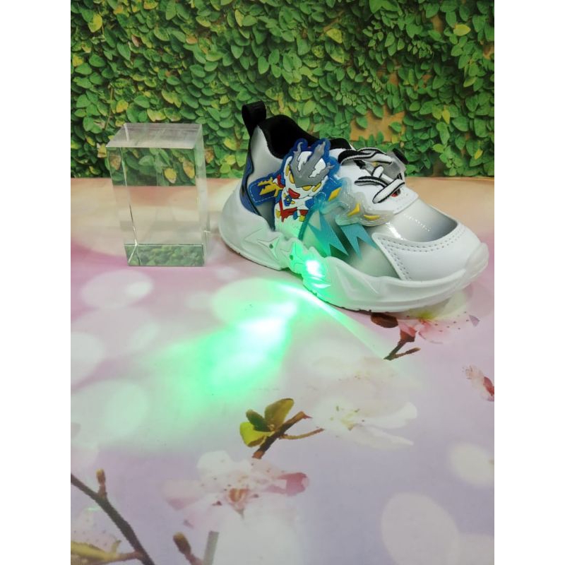 Sepatu Anak Lampu Collin LP007 k hitam