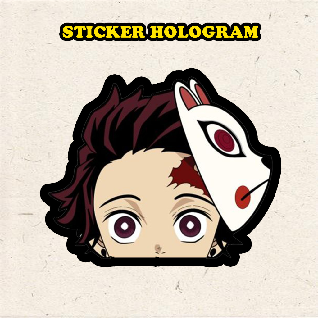 

Stiker Hologram Anime TANJIRO Demon slayer ukuran 8 cm