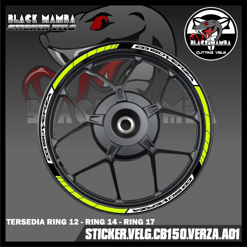 STICKER VELG CB150 VERZA - STIKER LIS LIST VARIASI BAN/VELG HONDA CB150VERZA A01
