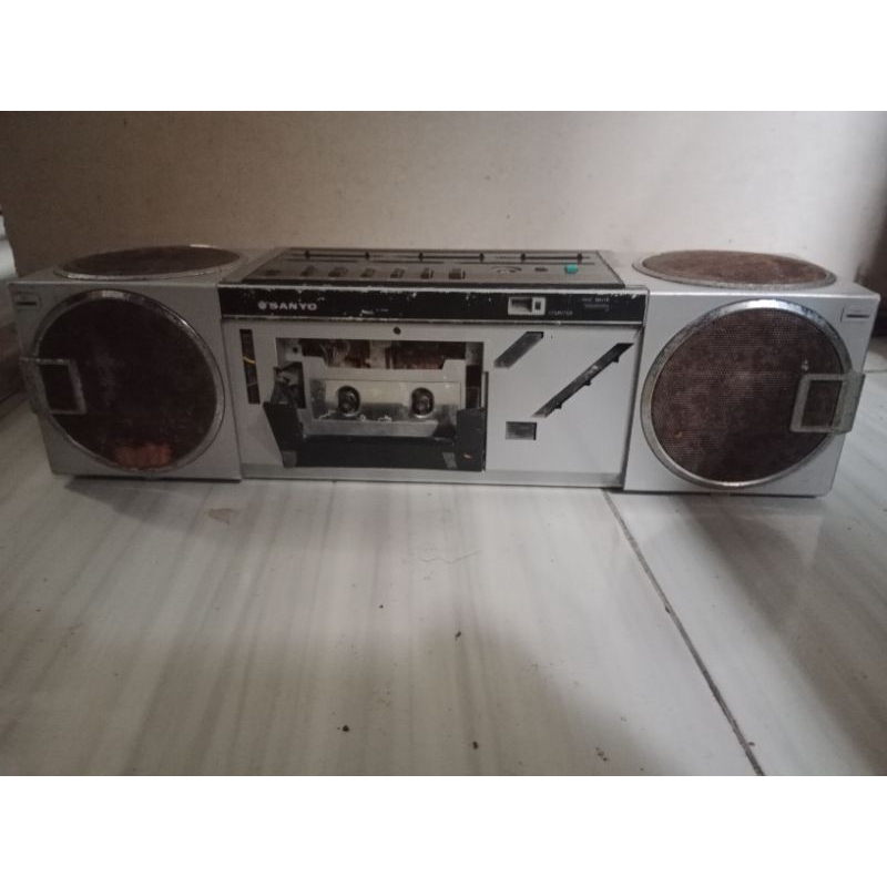 radio tape compo antik jadul merk sanyo