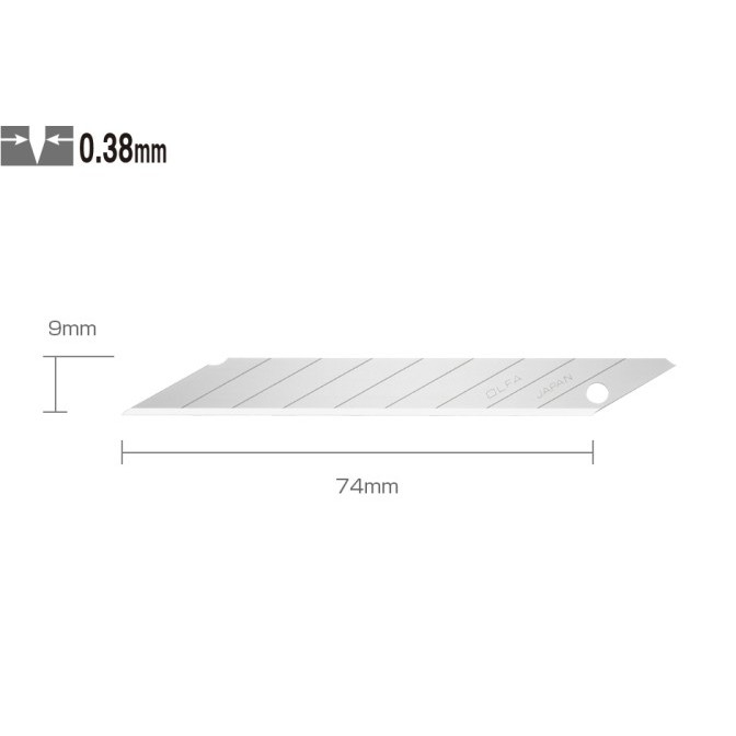 

9mm Spare Blade for graphic cutter DKB-5 Olfa