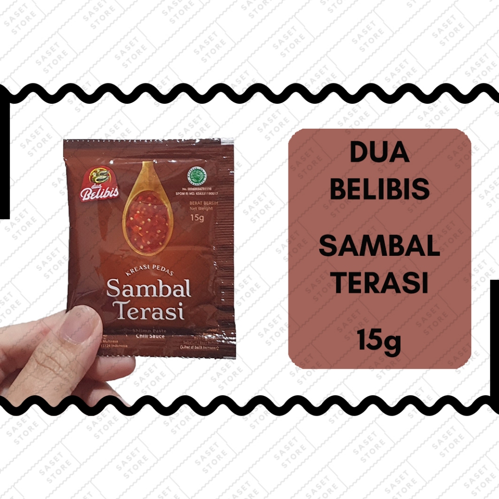 

Dua Belibis Sambal Terasi 15g Sachet Bumbu Dapur Masak