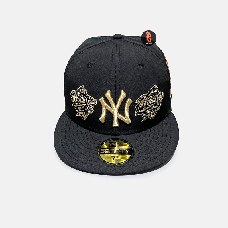 TOPI NEW ERA ORIGINAL 5950 WSC NEW YORK YANKEES BLACK GOLD