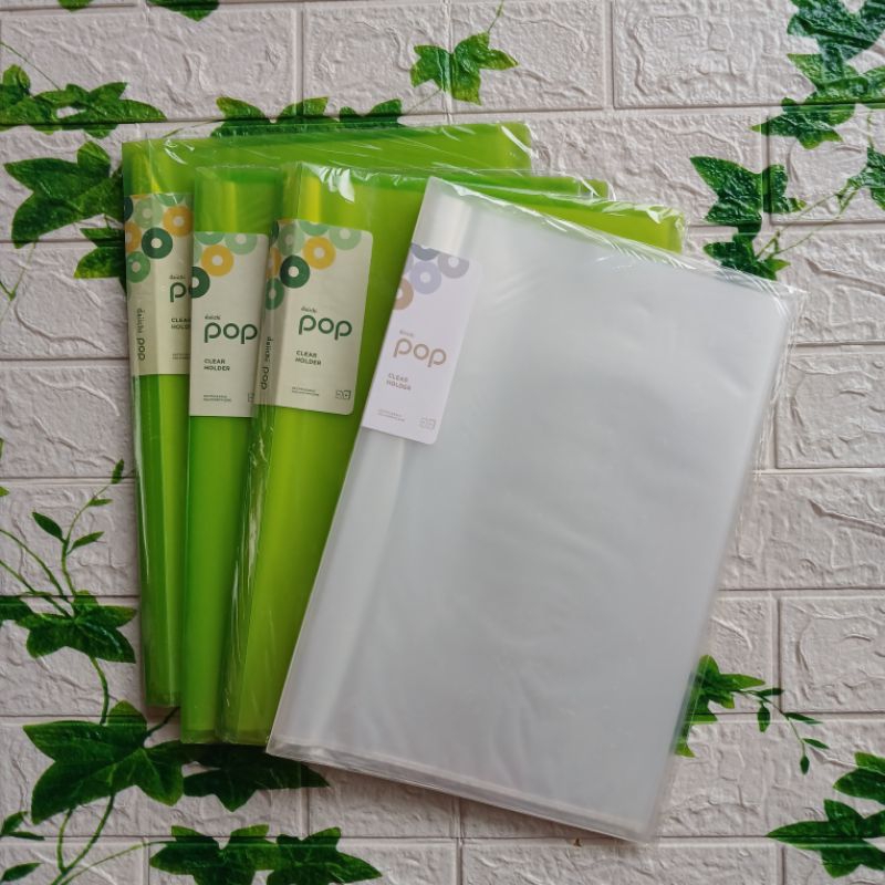 

DAIICHI POP Clear File Holder DPO06FC-201M30 Ukuran FC isi 30 Pockets